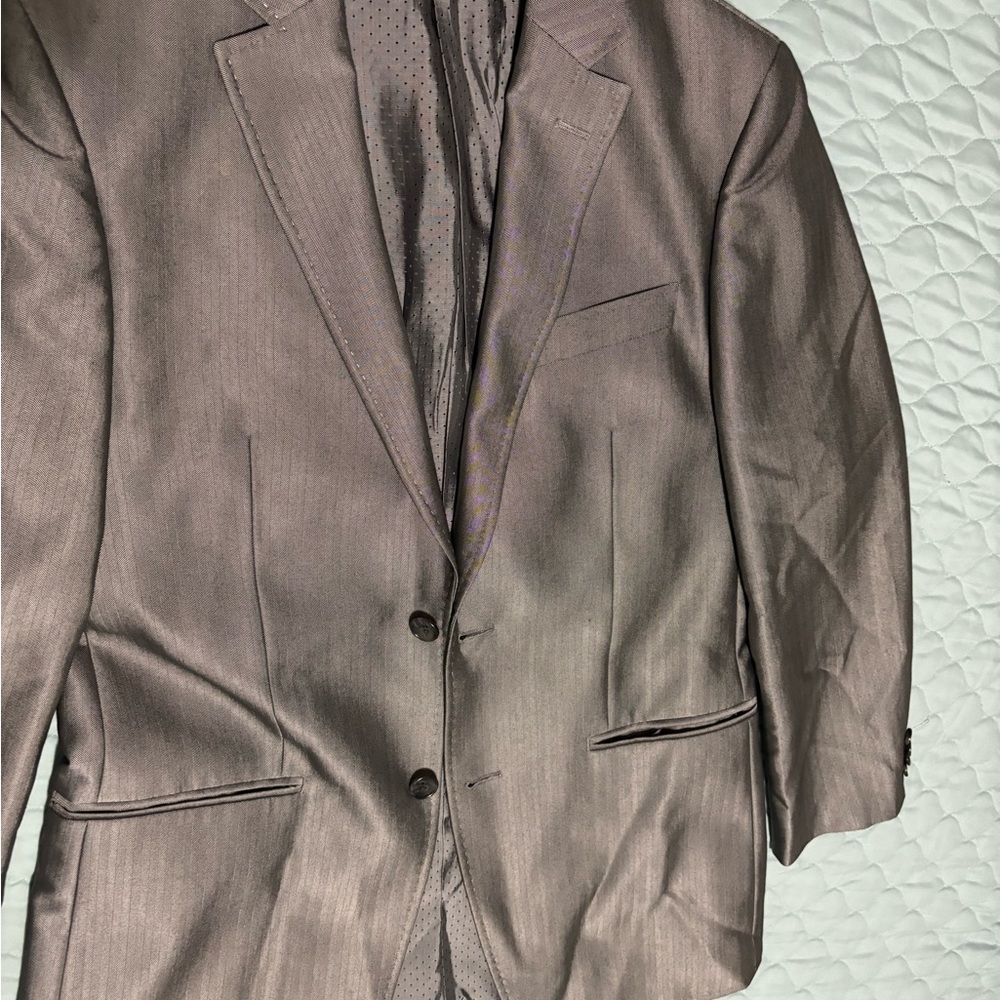3 piece grey formal suit.